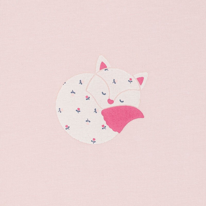 Body à petit col rose bébé fille (lot de 3) Rose
