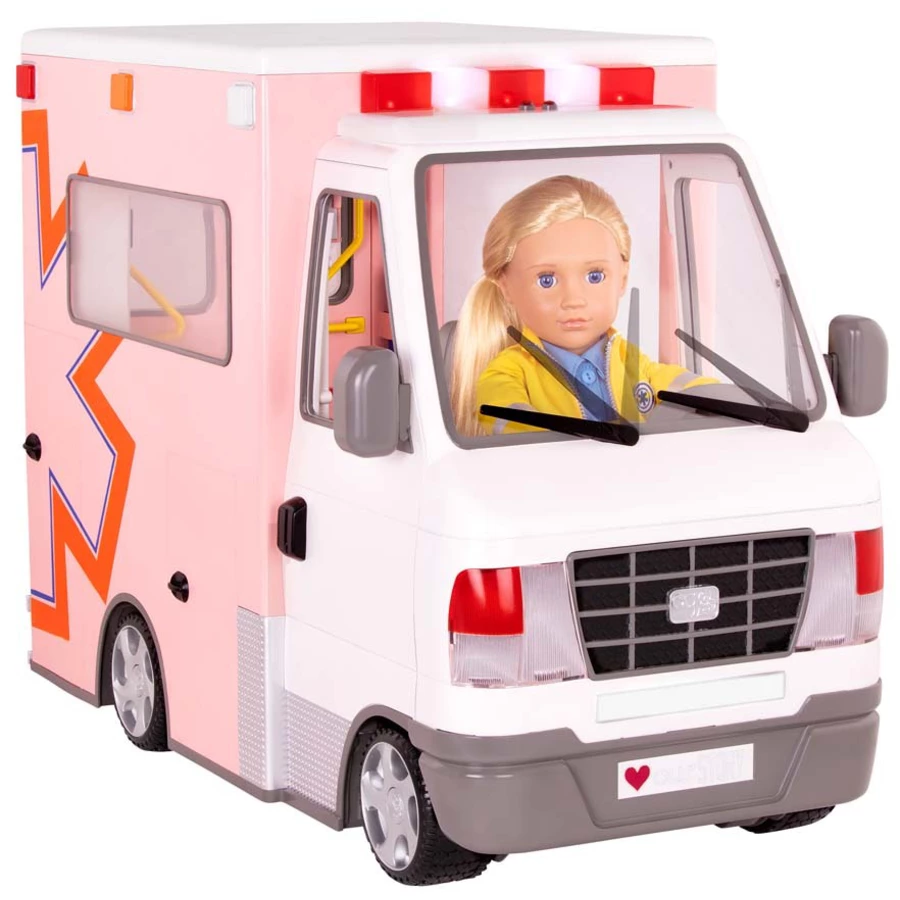 Our Generation Rettungswagen mit Accessoires Mehrfarbig