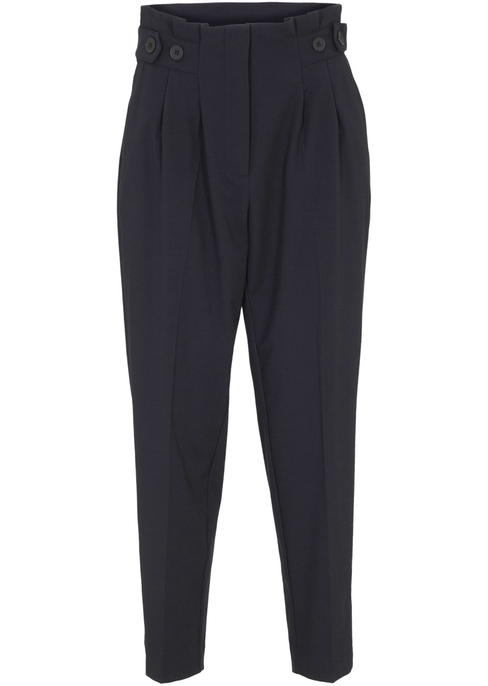 Pantalon paper bag taille haute, longueur cheville