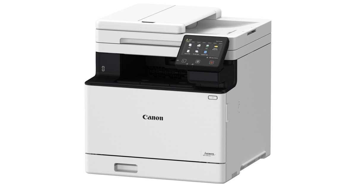 Canoni-Sensys MF754cdw all-in-one kleurenlaserprinter met faxfunctie  (Grijs/zwart, Scannen, Kopiëren, Faxen, LAN, Wi-Fi)