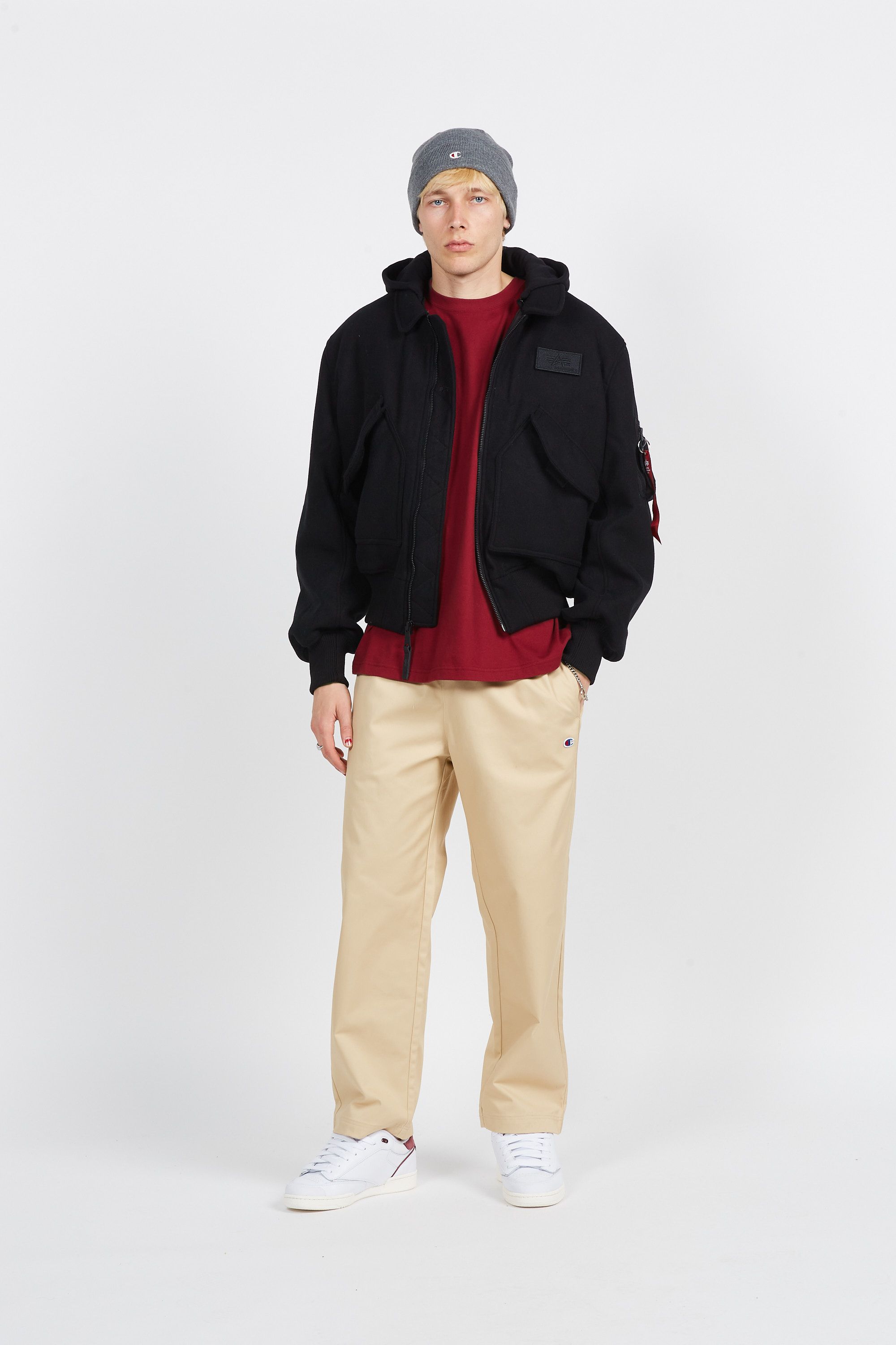 ALPHA INDUSTRIES veste  CWU ZH Wool Noir