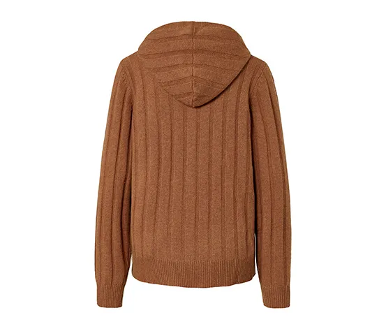 Premium Woll-Cashmere-Kapuzenjacke