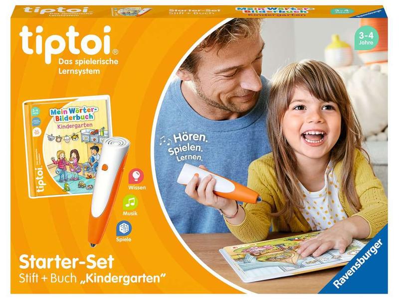 tiptoi Starter-Set Stift und Wörter-Bilderbuch Kindergarten Das spielerische Lernsystem