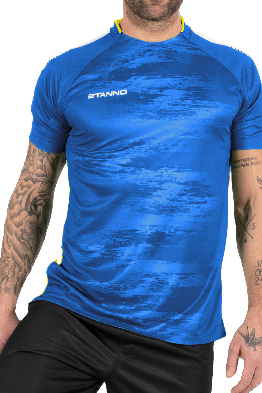 Stanno junior voetbalshirt Holi blauw/geel