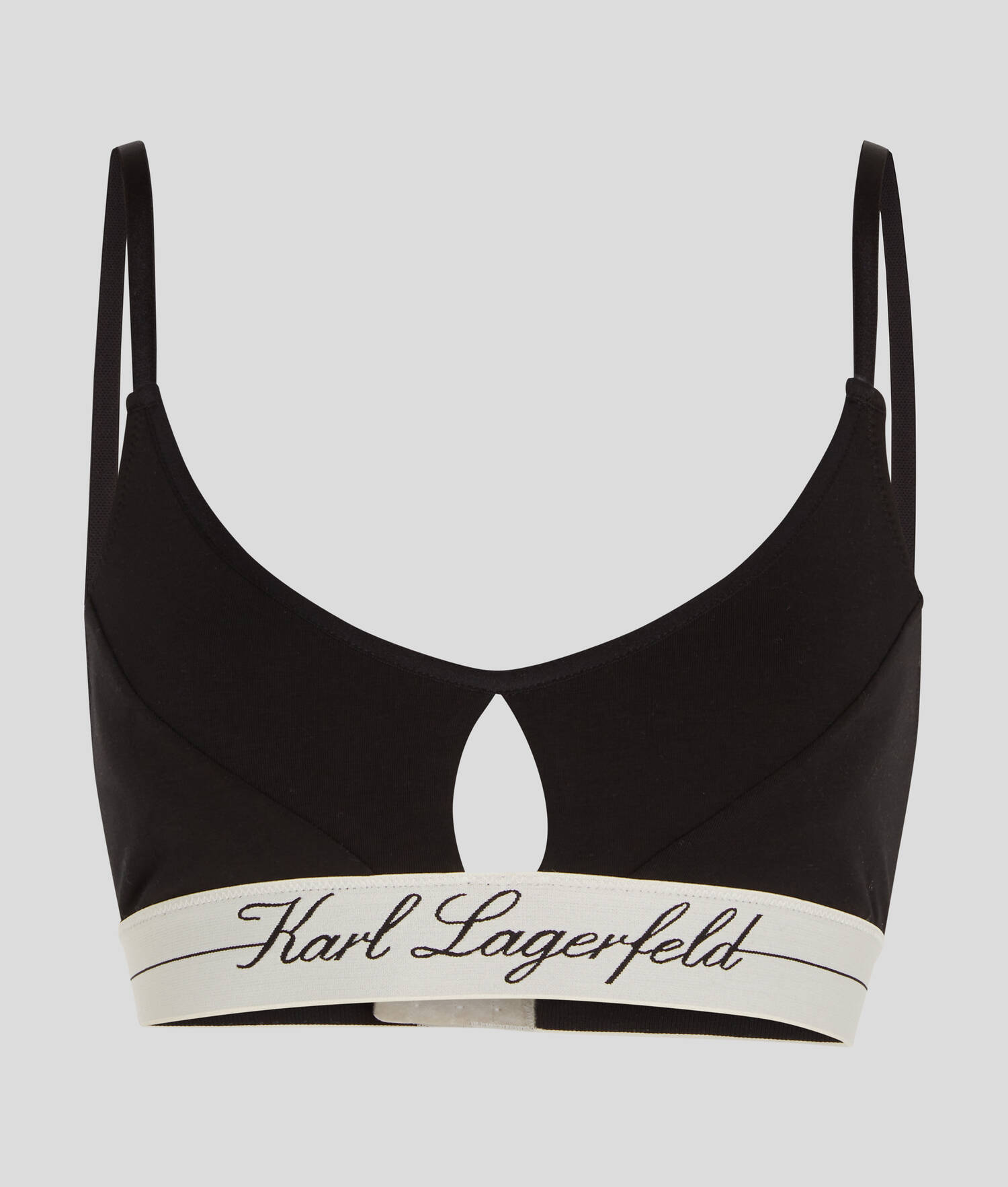 SOUTIEN-GORGE À DÉCOUPE HOTEL KARL - Noir