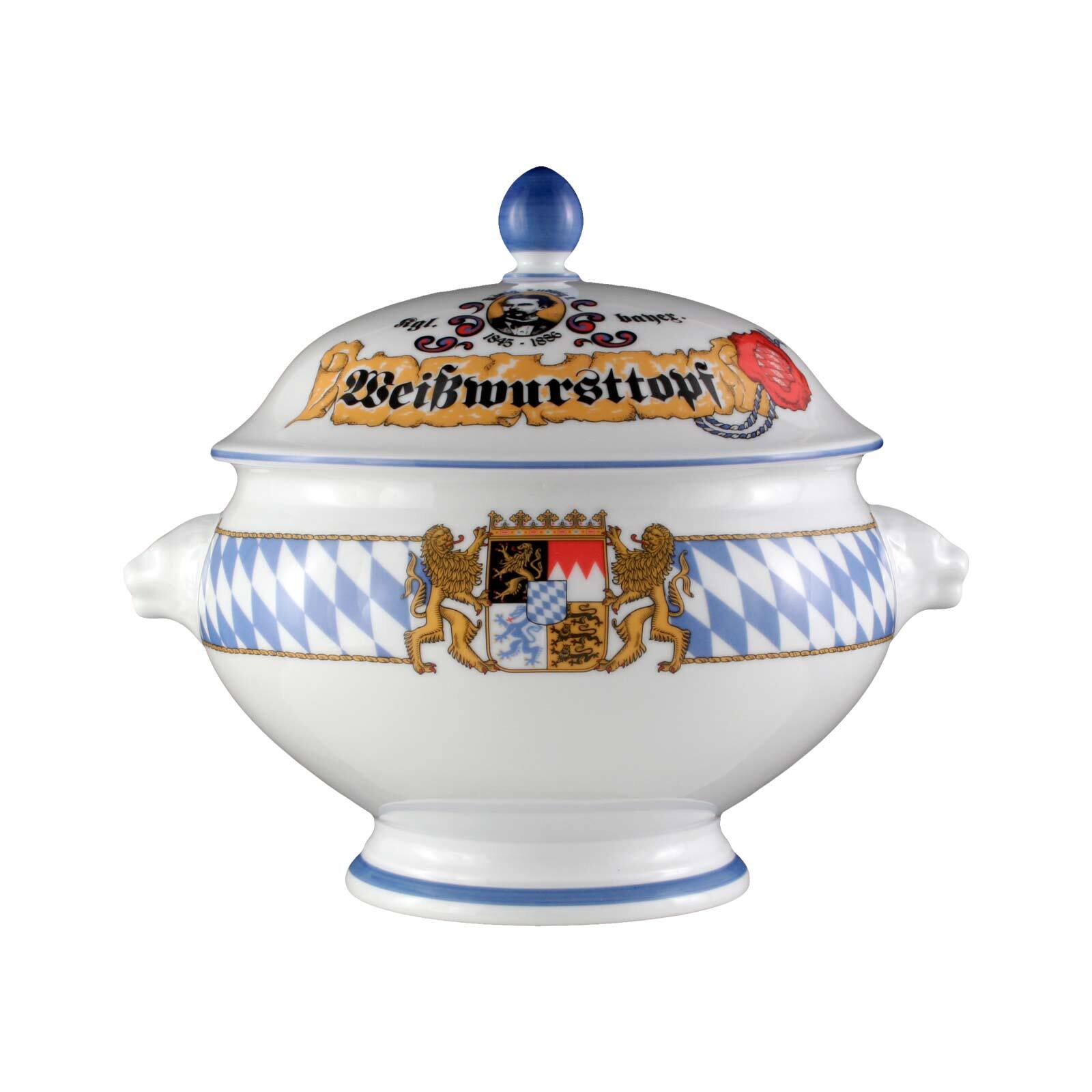 Seltmann Weiden Löwenkopfterrine mit Deckel Compact Bayern 3 l