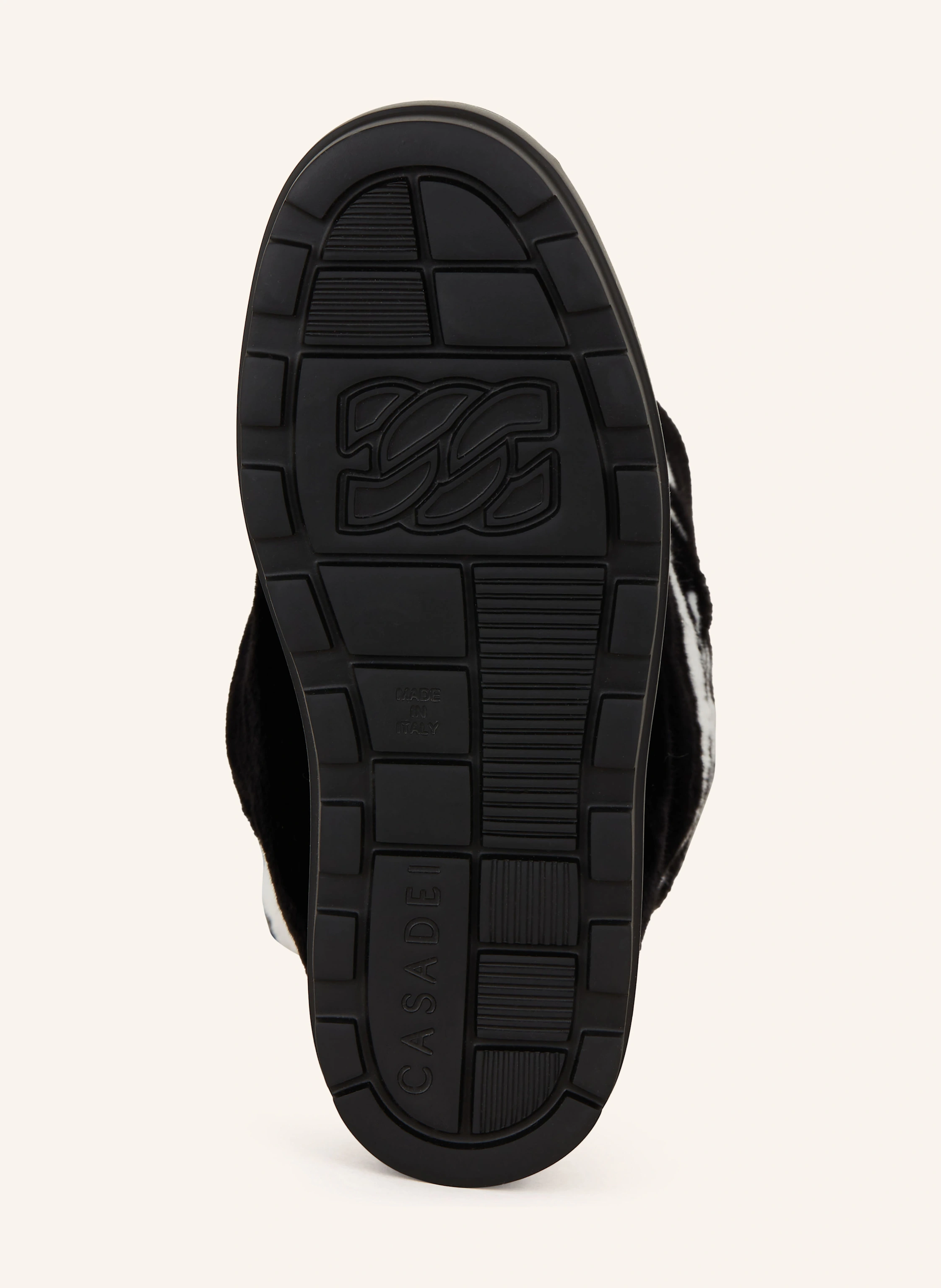 CASADEI Plateau-Boots mit Kunstfell