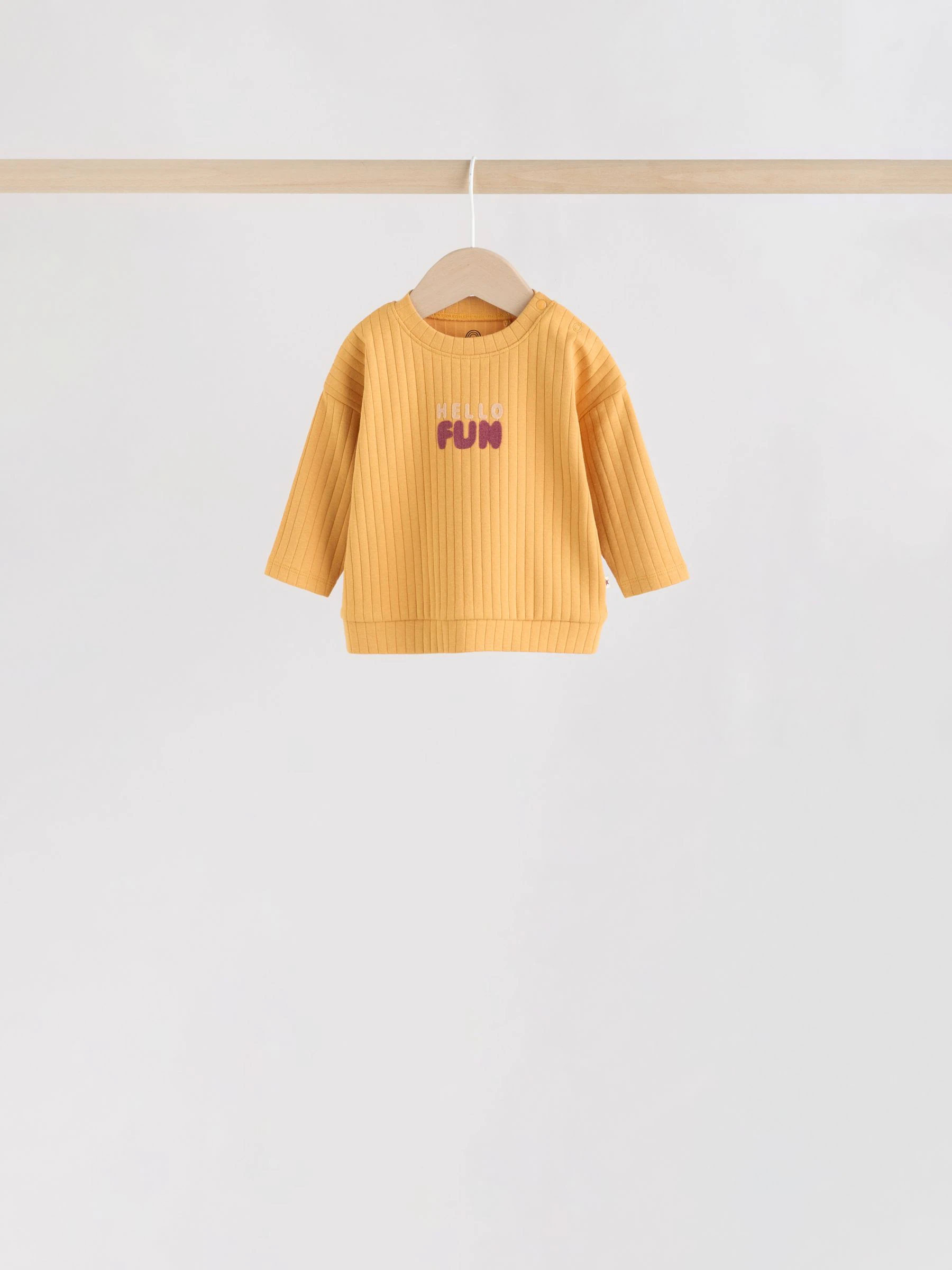 Groen/bruine slogan - Tops en Leggings 6 -delige babyset (0mnd-3jr)