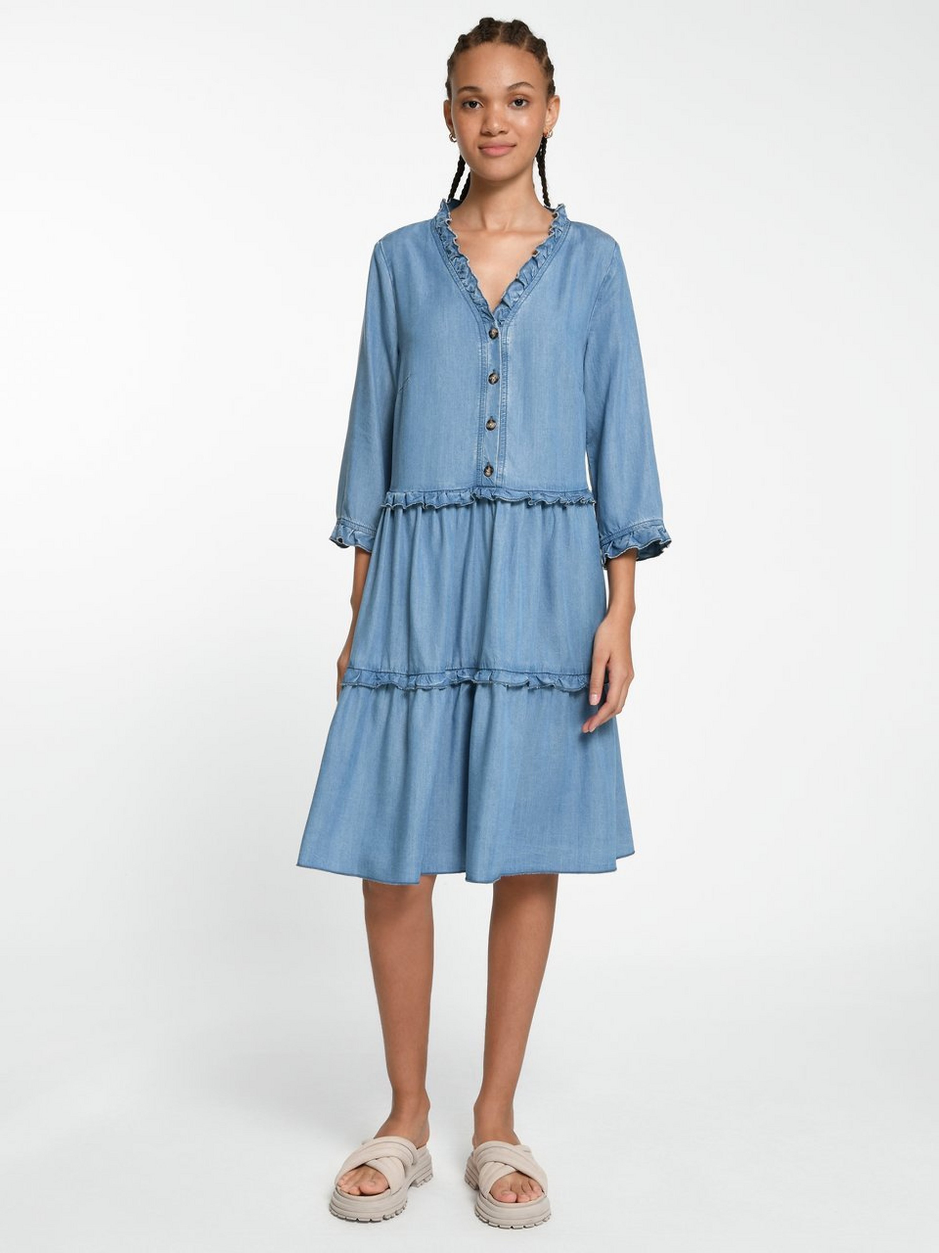 Kleid mit 3/4-Arm