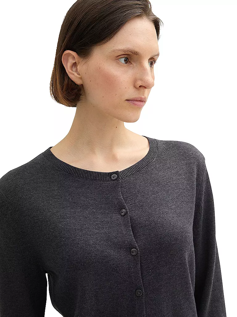 TOM TAILOR Strickjacke grau