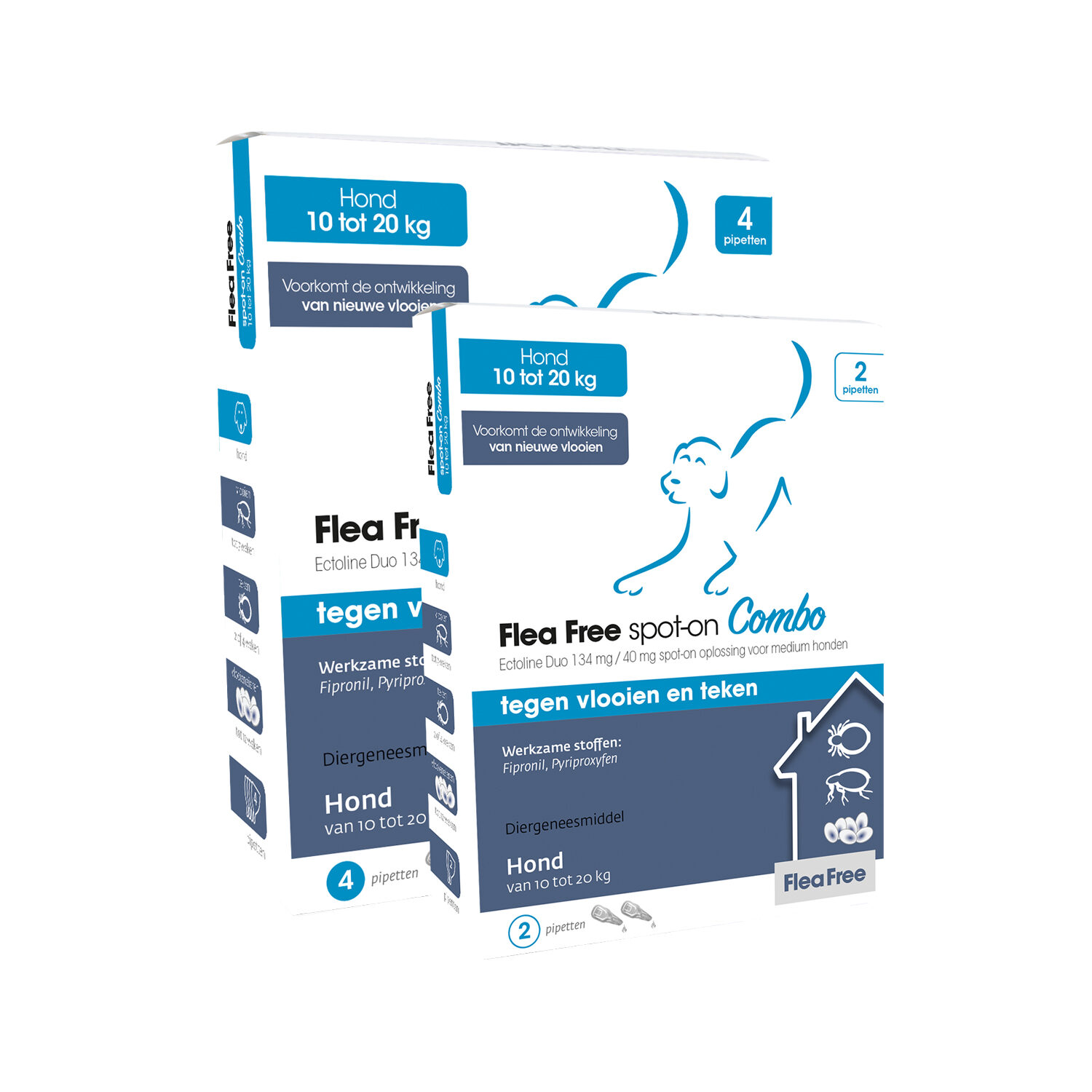 Flea Free spot-on Combo Hond