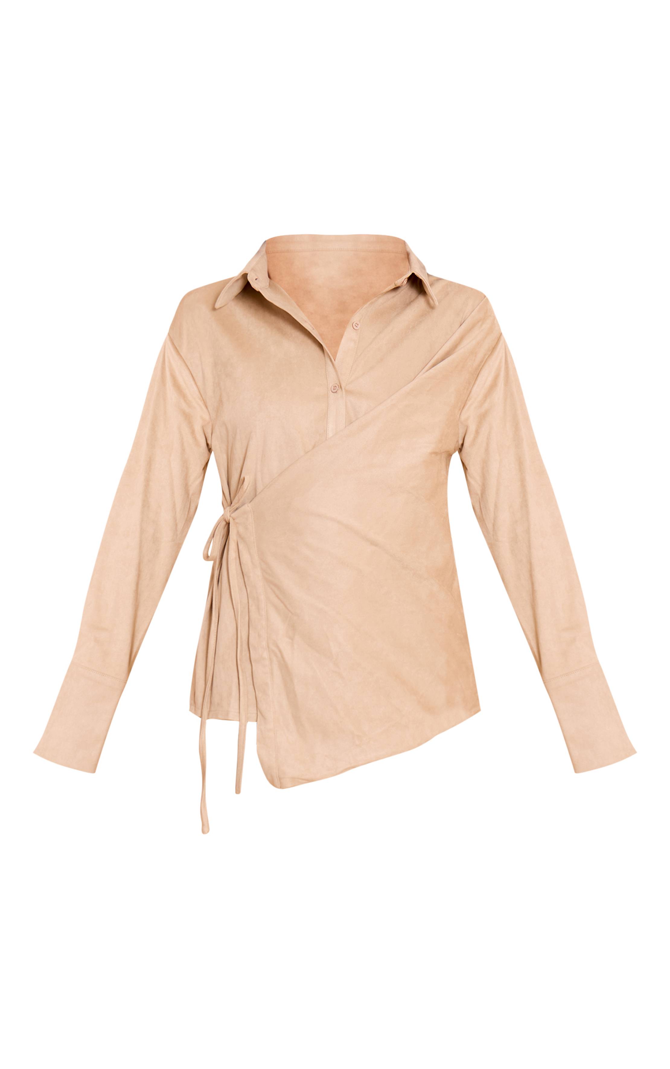 Gris Pierre Ensemble Coordonné Chemise Cache-cœur En Synthétique