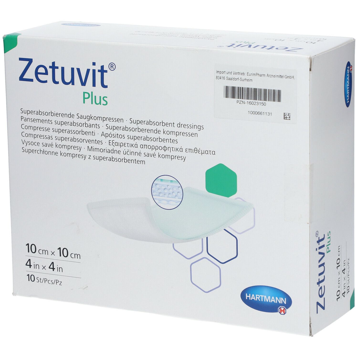Zetuvit ® Plus 10 cm x 10 cm steril