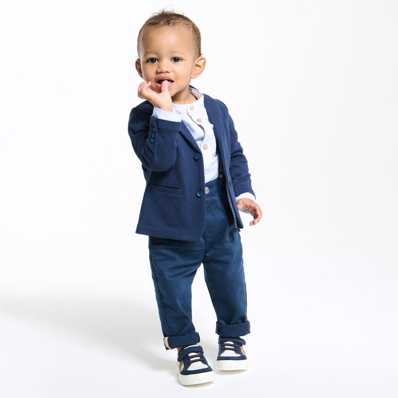 Veste souple bleu bébé garçon Bleu