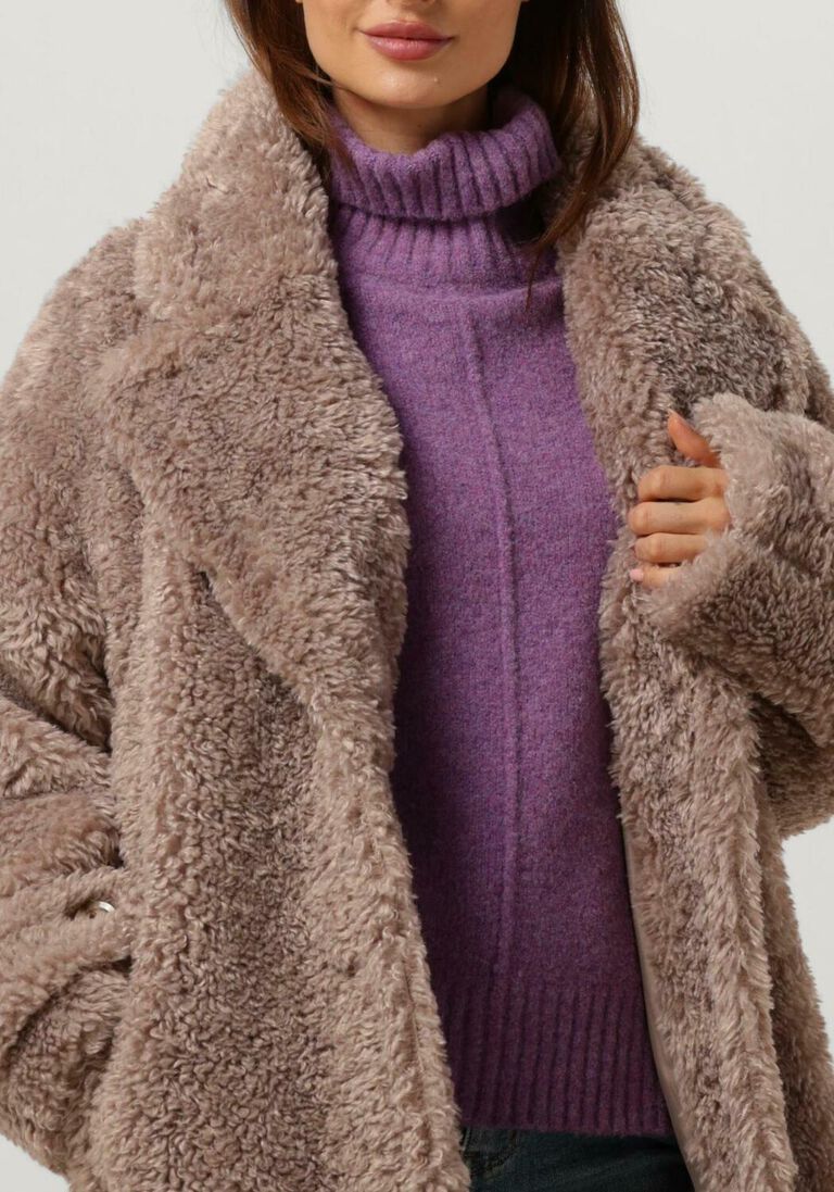 BEAUMONT taupe beaumont faux fur jas sasha