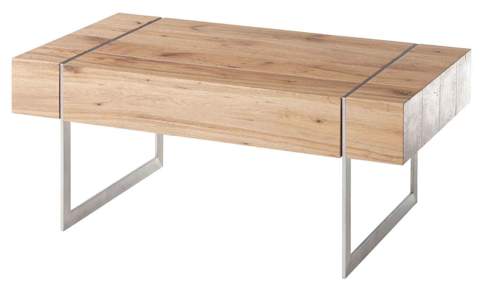 CASAVANTI Couchtisch PAPHOS 110 x 60 cm silber