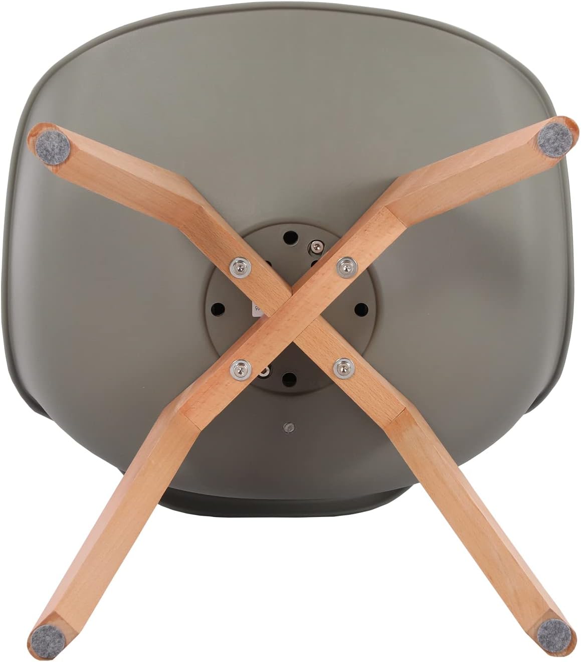 Esstisch mit 4 Stühlen Esszimmergruppe, 4er Set Esszimmerstühle und 120CM Rechteckig Holztisch Essgruppe für Wohnzimmer Küche Büro (Eiche-Weiß Tischbein Tisch+4 Grau Stühle)