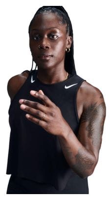 Débardeur crop Nike AeroSwift Noir Femme