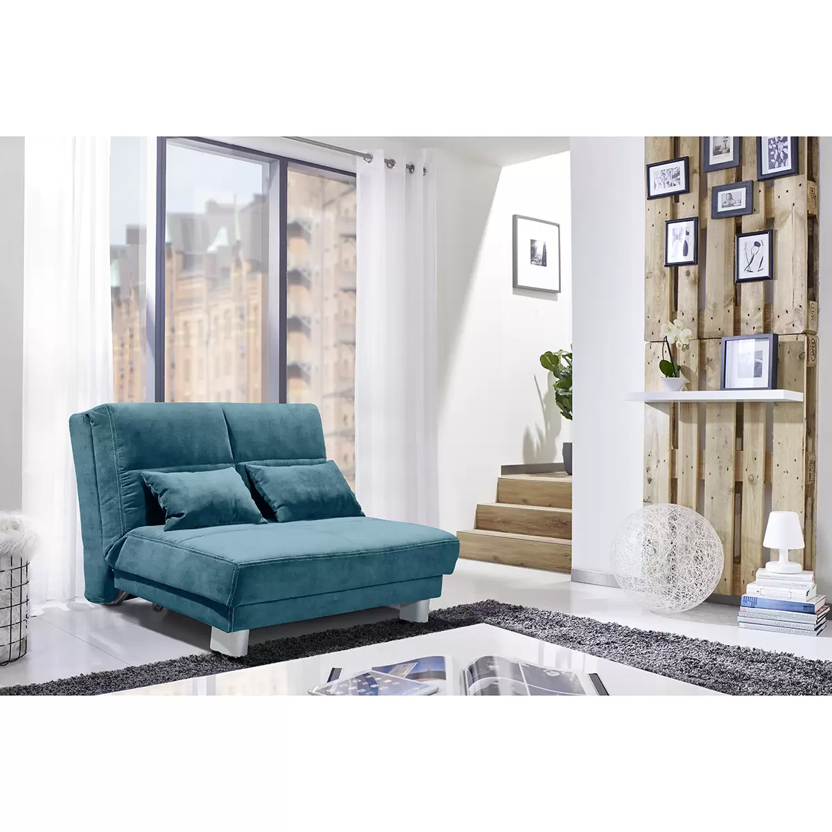 Schlafsofa Gams türkis