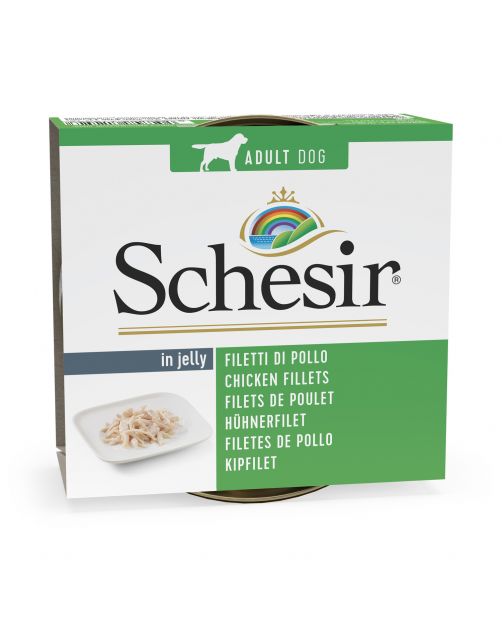 Schesir Hond Blik Gelei 150 g - Hondenvoer
