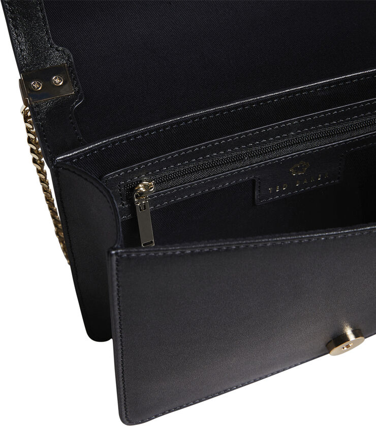 Ted Baker JORJEY Flower Eyelet Cross Body Black