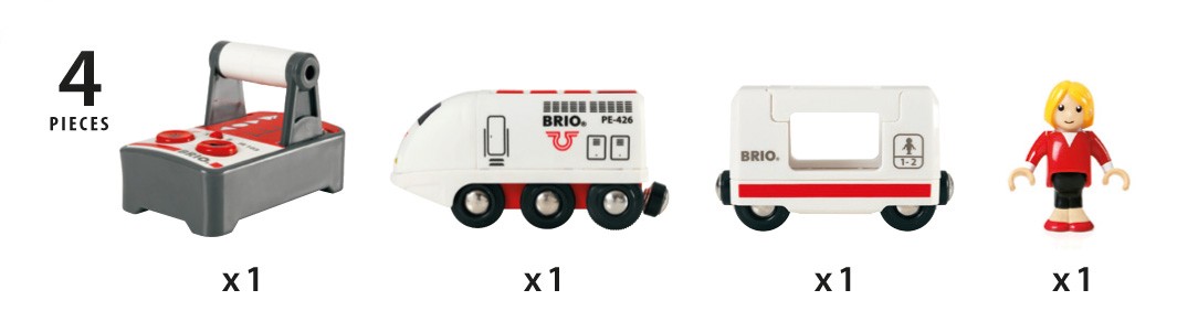 BRIO - Fjernstyret Passagertog (33510)