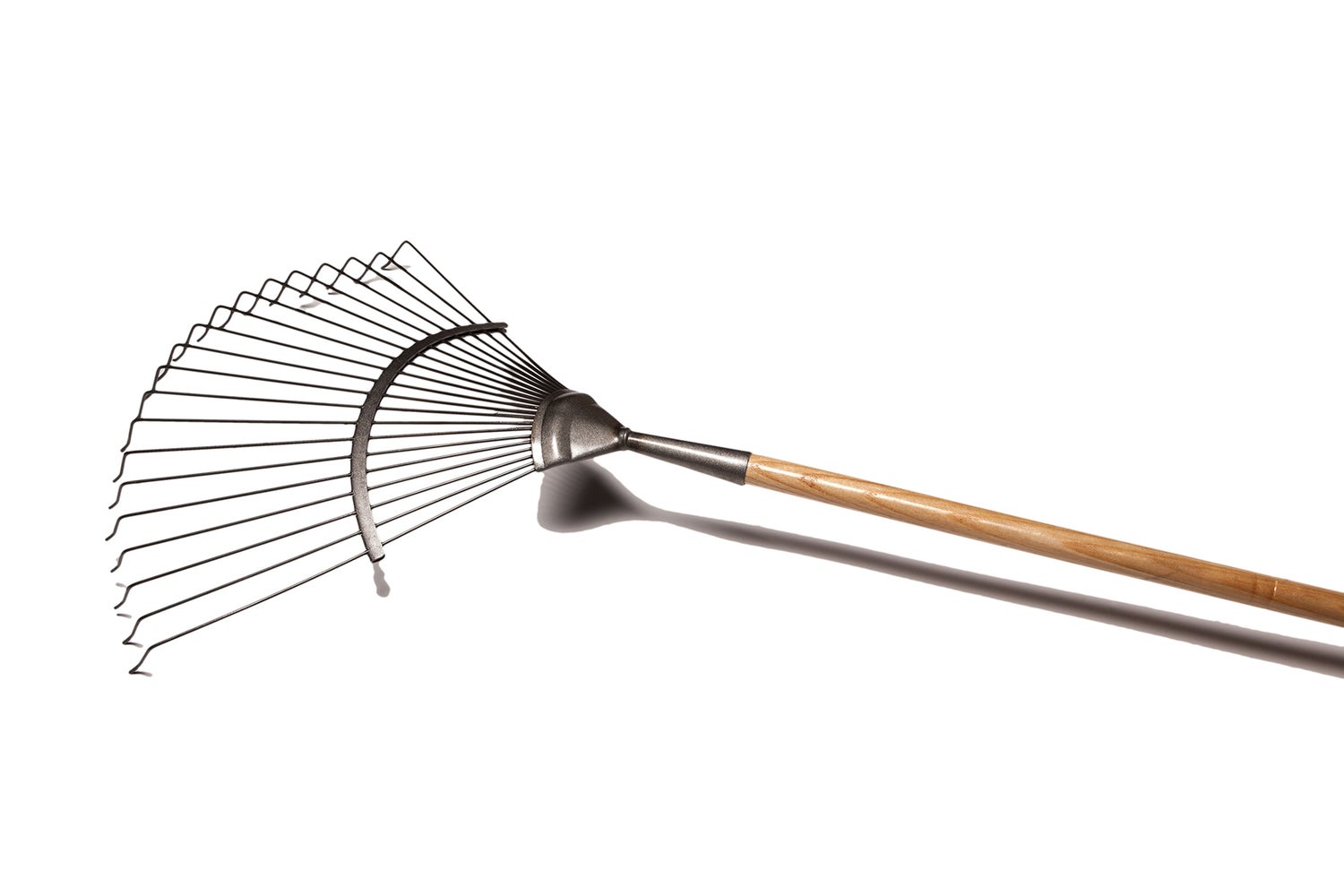 Krumpholz gazonhark met 20 tanden en lange essenhouten steel (150 cm)