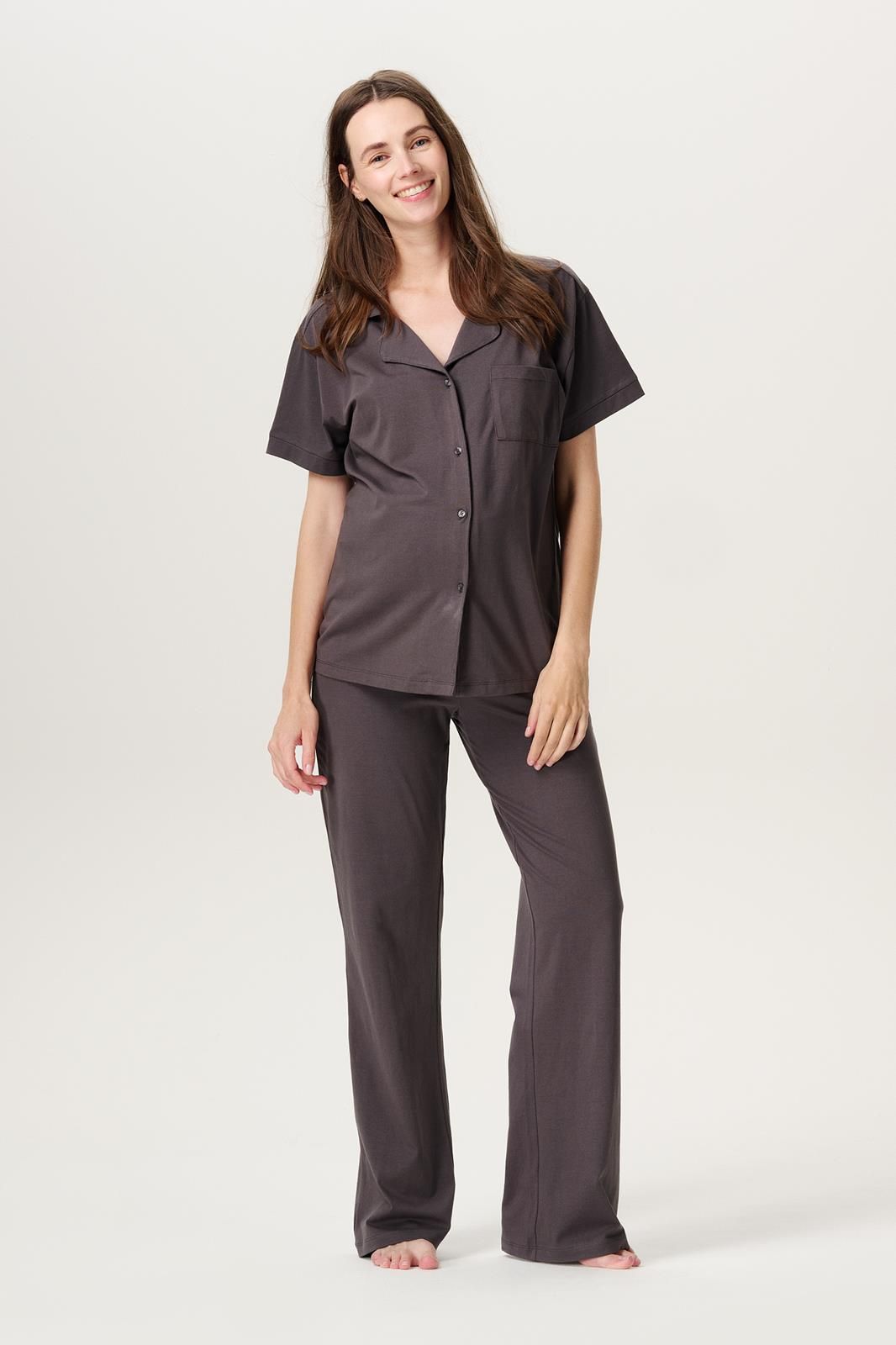 Noppies Maternity Pyjamatop met voedingsfunctie Neero - Forged Iron