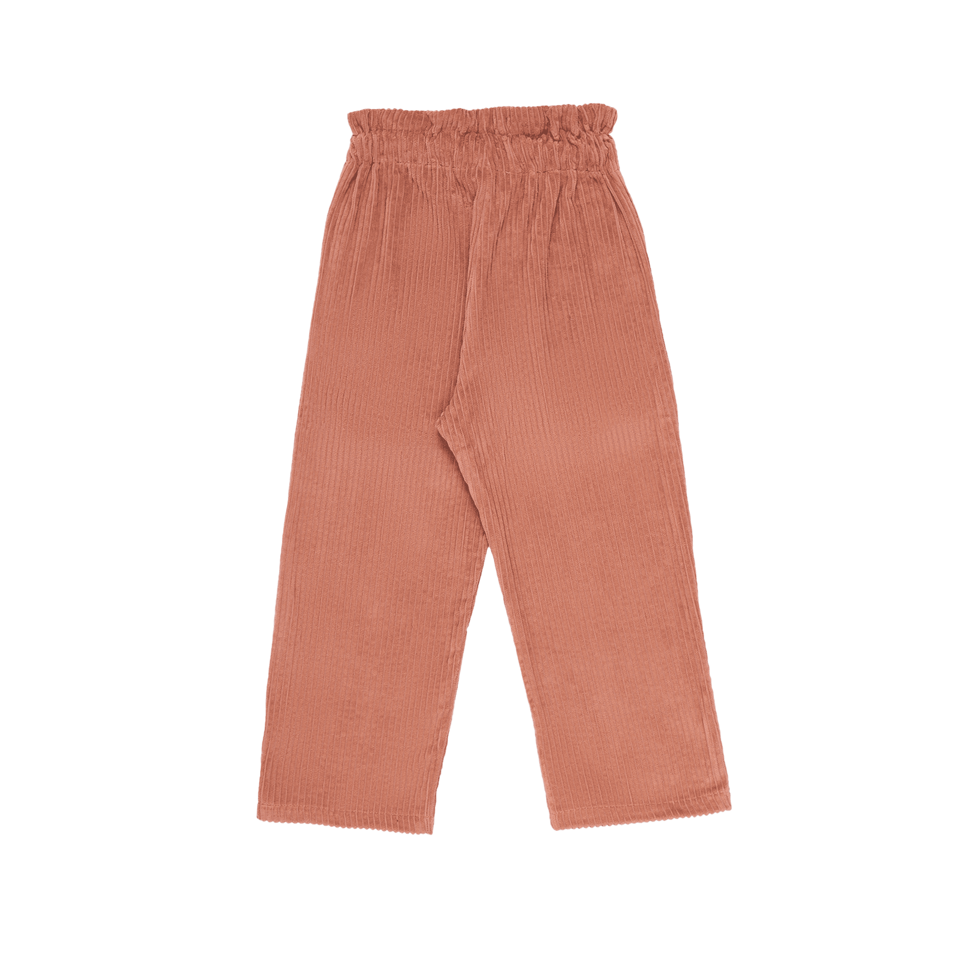 CAMERON - Pantalon carotte taille haute en coton | Orange