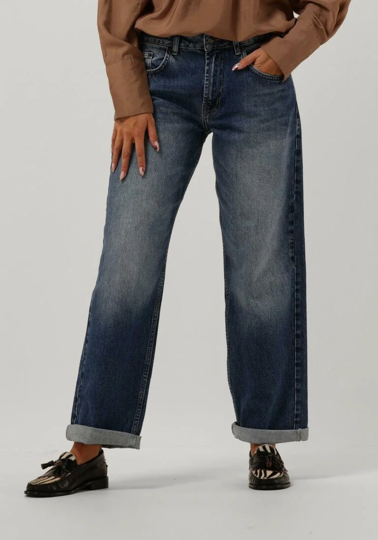 CO\\'COUTURE blauwe co'couture wide jeans femme hip jeans