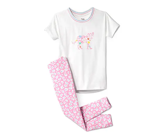 Kurzarm-Pyjama mit Leggings