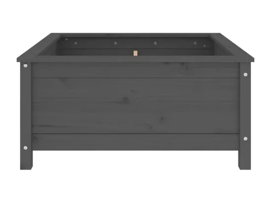 Jardinière bac lit surélevé bois marron 82.5 x 82.5 x 39 cm 02_0037944