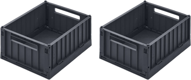 Liewood Weston Storage Box S 2-pack Midnight navy