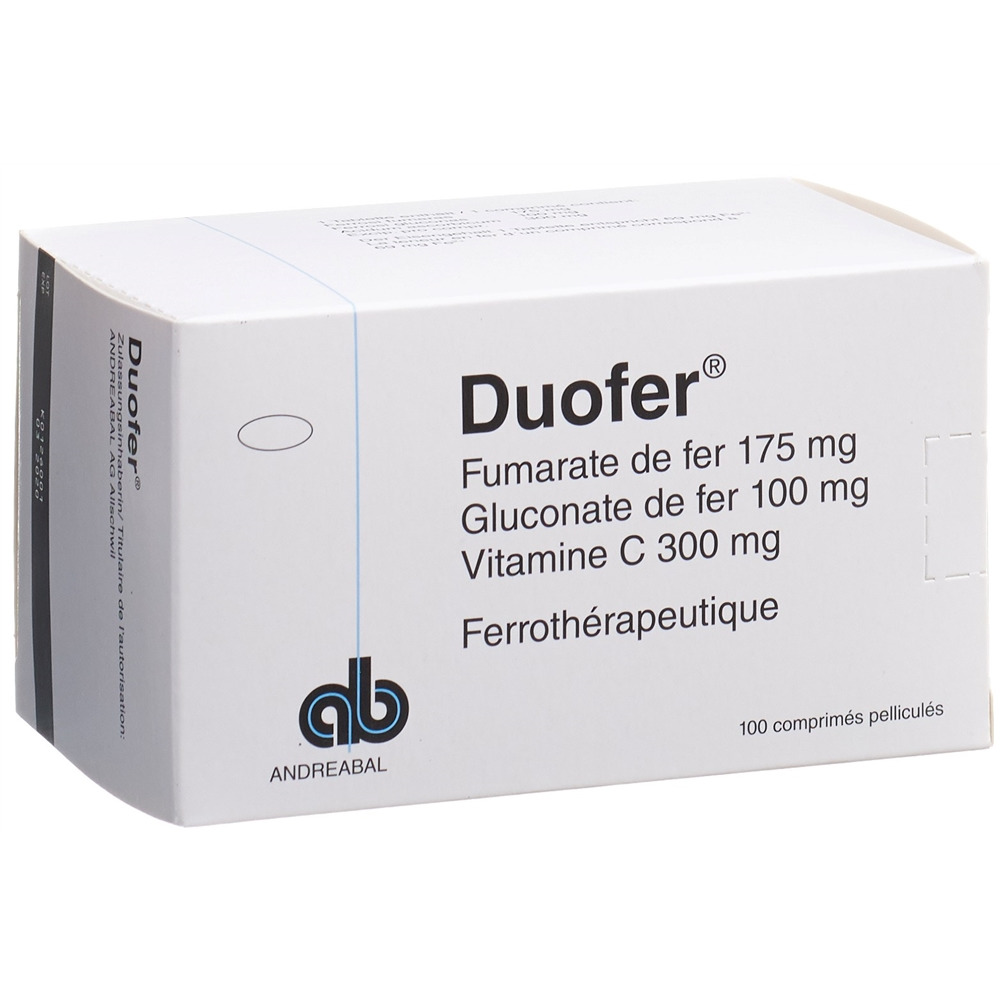 DUOFER Filmtabl Erw Blist 100 Stk<br>100 Stück, Blister, Filmtablette