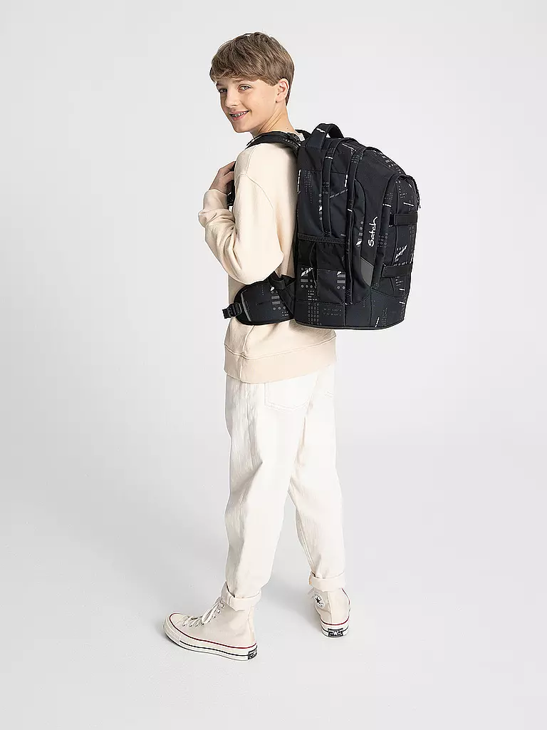 SATCH Schulrucksack Pack - Ninja Matrix schwarz