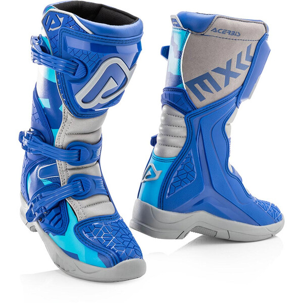 Acerbis - Bottes enfant X-Team Kid Bleu / Blanc