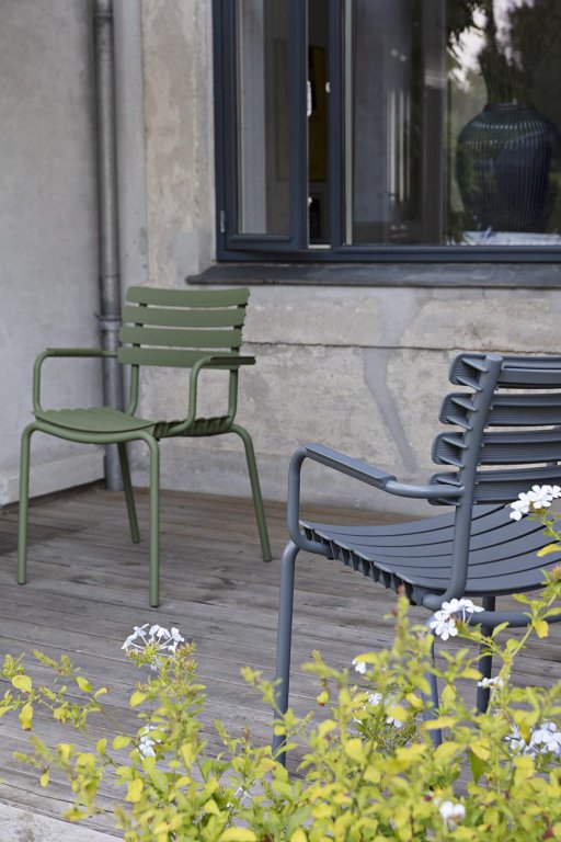Houe ReClips tuinstoel met armleuningen zwart