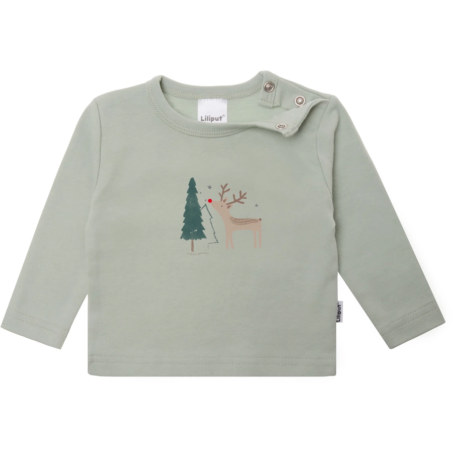 Liliput Langarmshirt Let the cozy season begin hellgrün