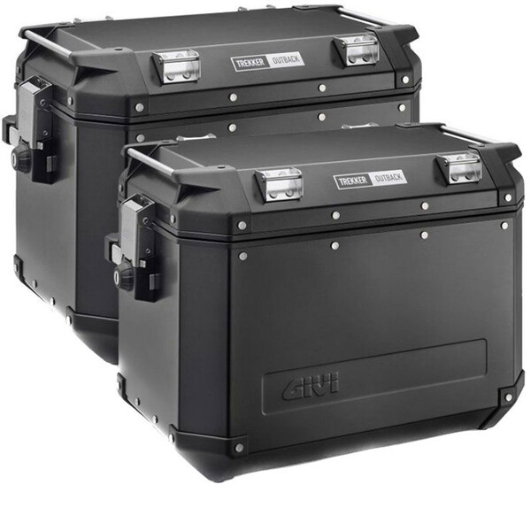 Givi - Paire de valises latérales Trekker Outback Evo 48 gauche + Trekker Outback Evo 37 droit Noir