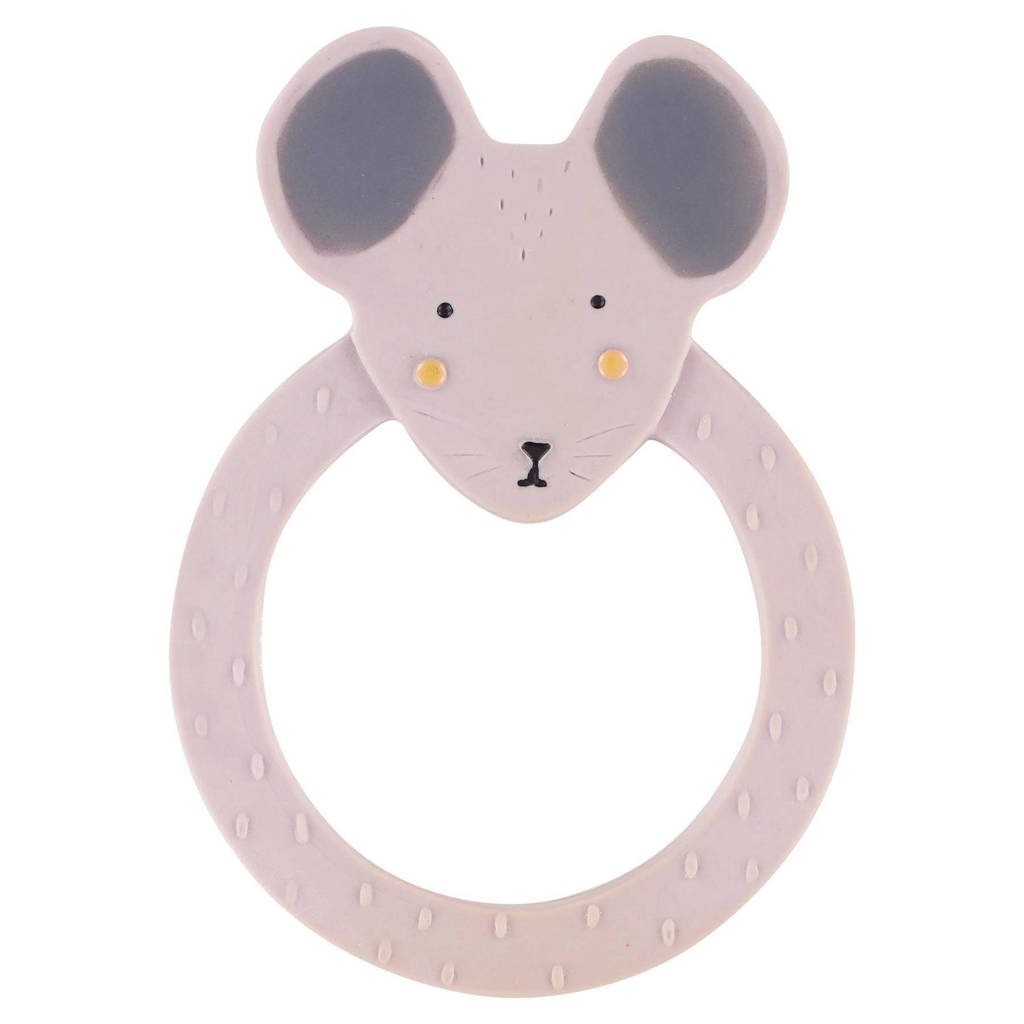 Rubber ronde bijtring - Mrs. Mouse