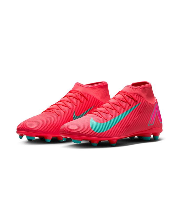 Nike Men Superfly 10 Club FG/MG Voetbalschoenen EMBER-GLOW-AURORA-GREEN