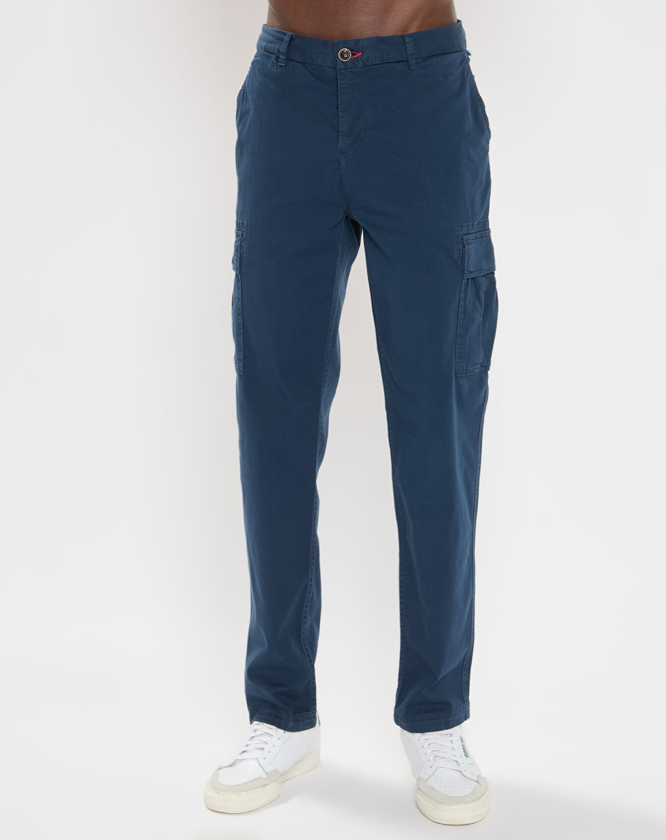 Scotch & Soda Pantalon Cargo Slim Fit Stuart bleu marine