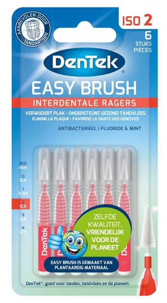 dentek Easy Brush Interdentale Ragers 6 Stuks