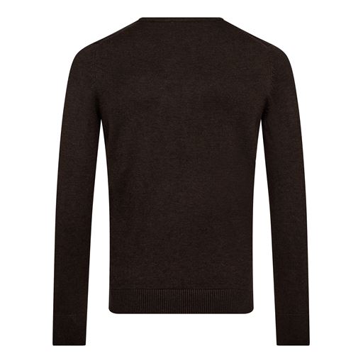 Bruun & Stengade Jupiter Striktrøje, Dark Brown, XL