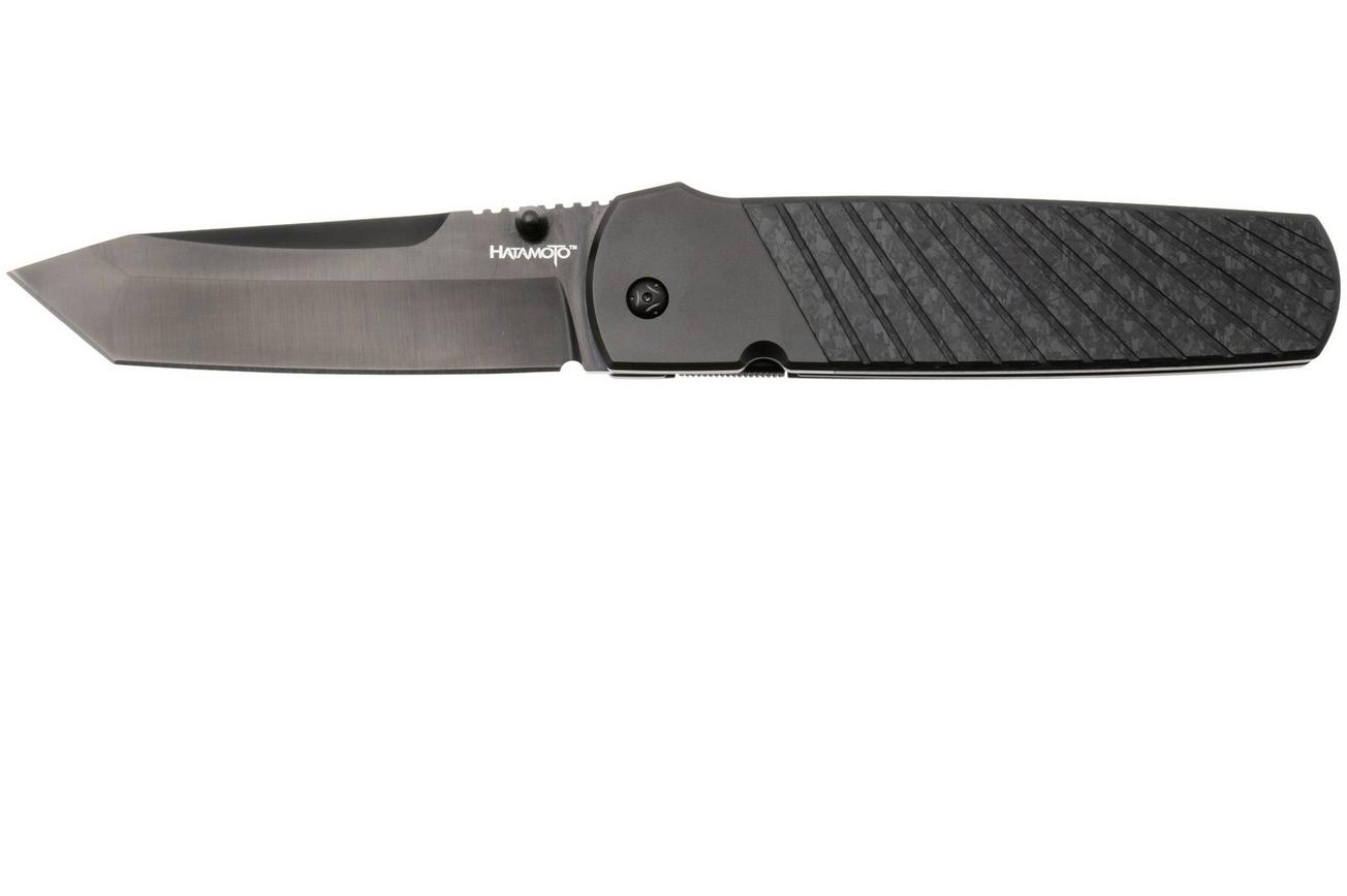 Cold Steel Hatamoto FL40HATA DLC 20CV, Forged Carbon Titanium Bolsters, zakmes