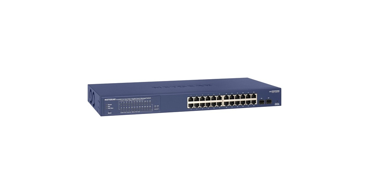 NetgearGS724TPv3 switch  (Blauw)
