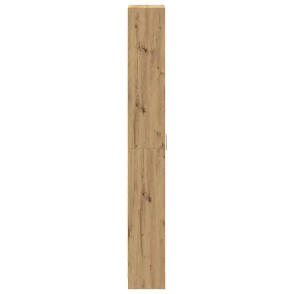 vidaXL - 2-deurs Kledingkast met planken - Hout - Artisan eiken - 55x25x189 cm