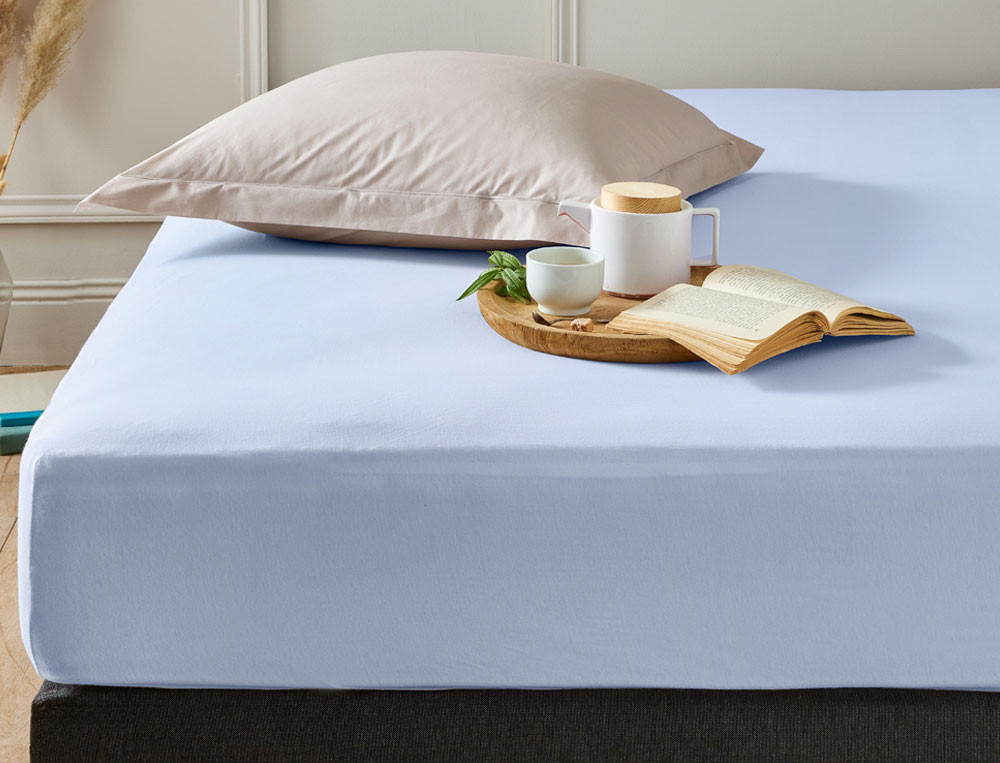 Pack 2 draps-housses-Jersey extensible
