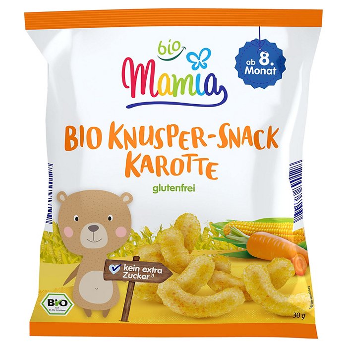 MAMIA BIO Bio-Knusper Snack 30 g, Karotte