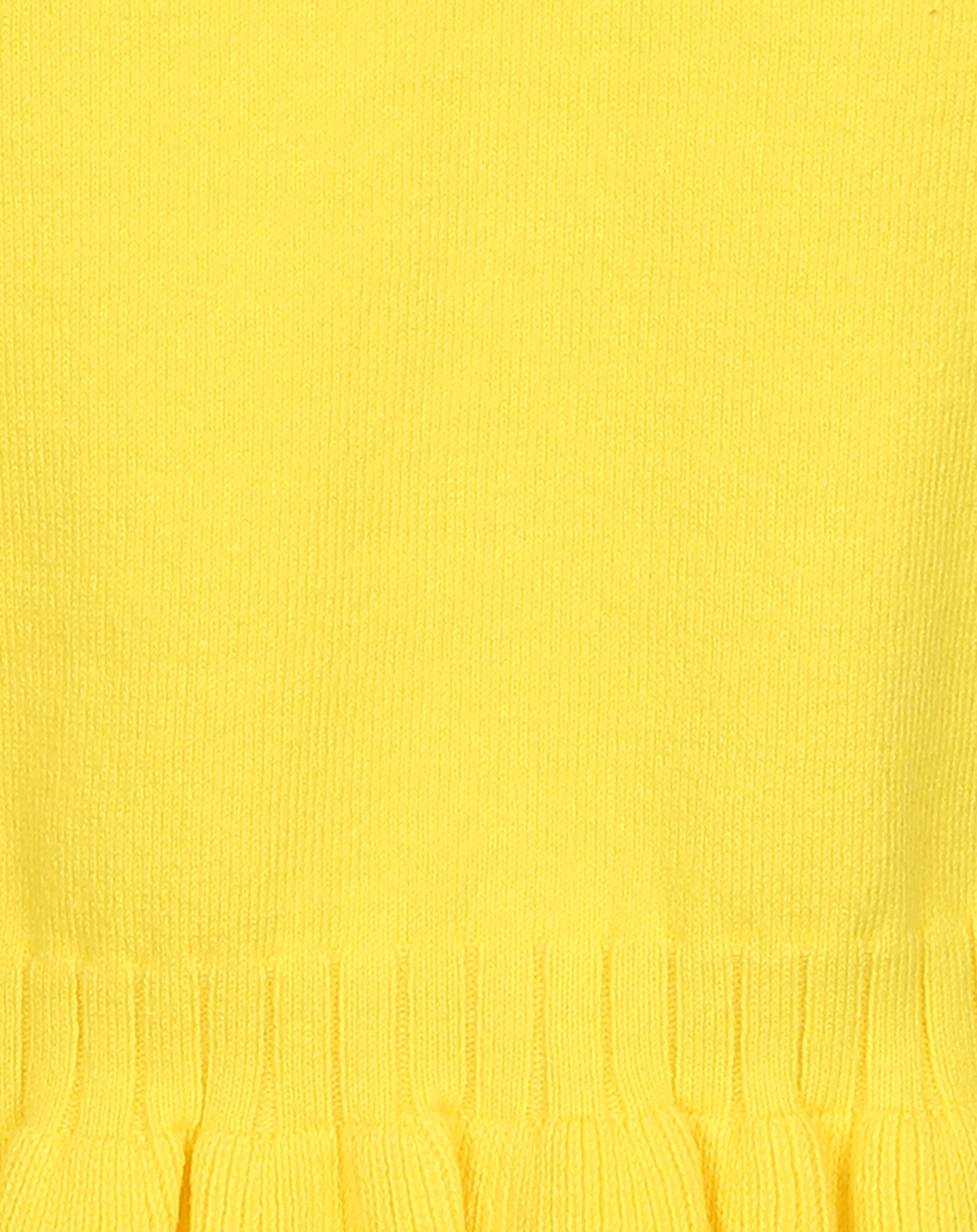 Strickjacke TRIKOT mit Saum in gelb